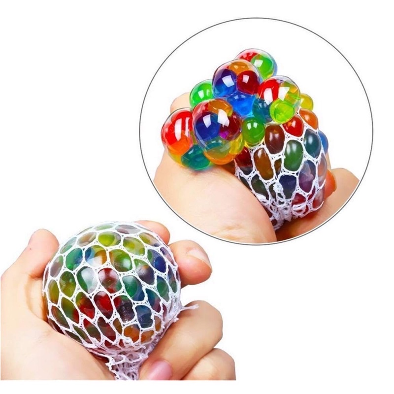 Mainan Mesh Squishy Jelly / Rainbow Ball / Stress Ball / Mainan saat Stress