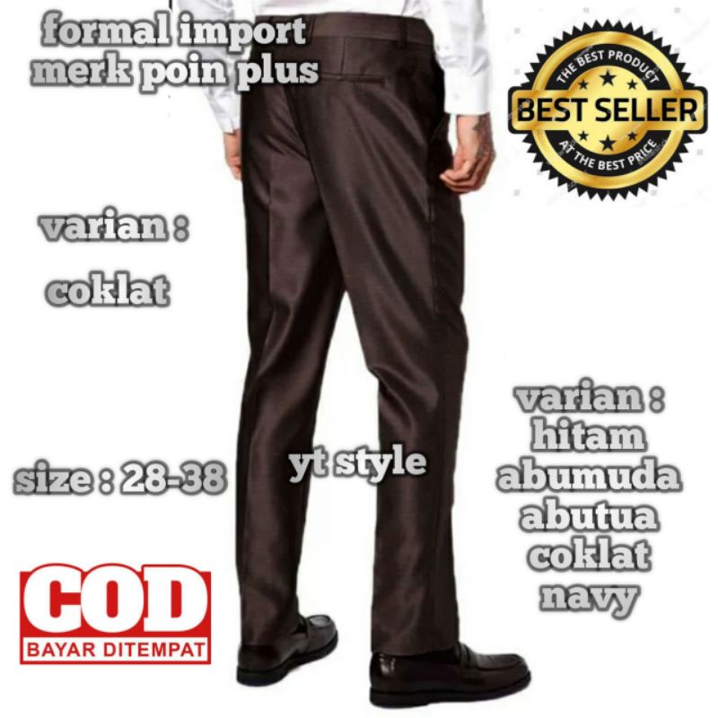 celana bahan mengkilat slimfit pria poin plus | celana kantor mengkilat slimfit pria poin plus | celana kerja mengkilat slimfit pria poinplus | celana bahan slimfit mengkilat pria poin plus