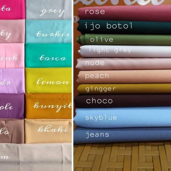 RMW Segiempat diamond crepe plain UMAMA terbaru