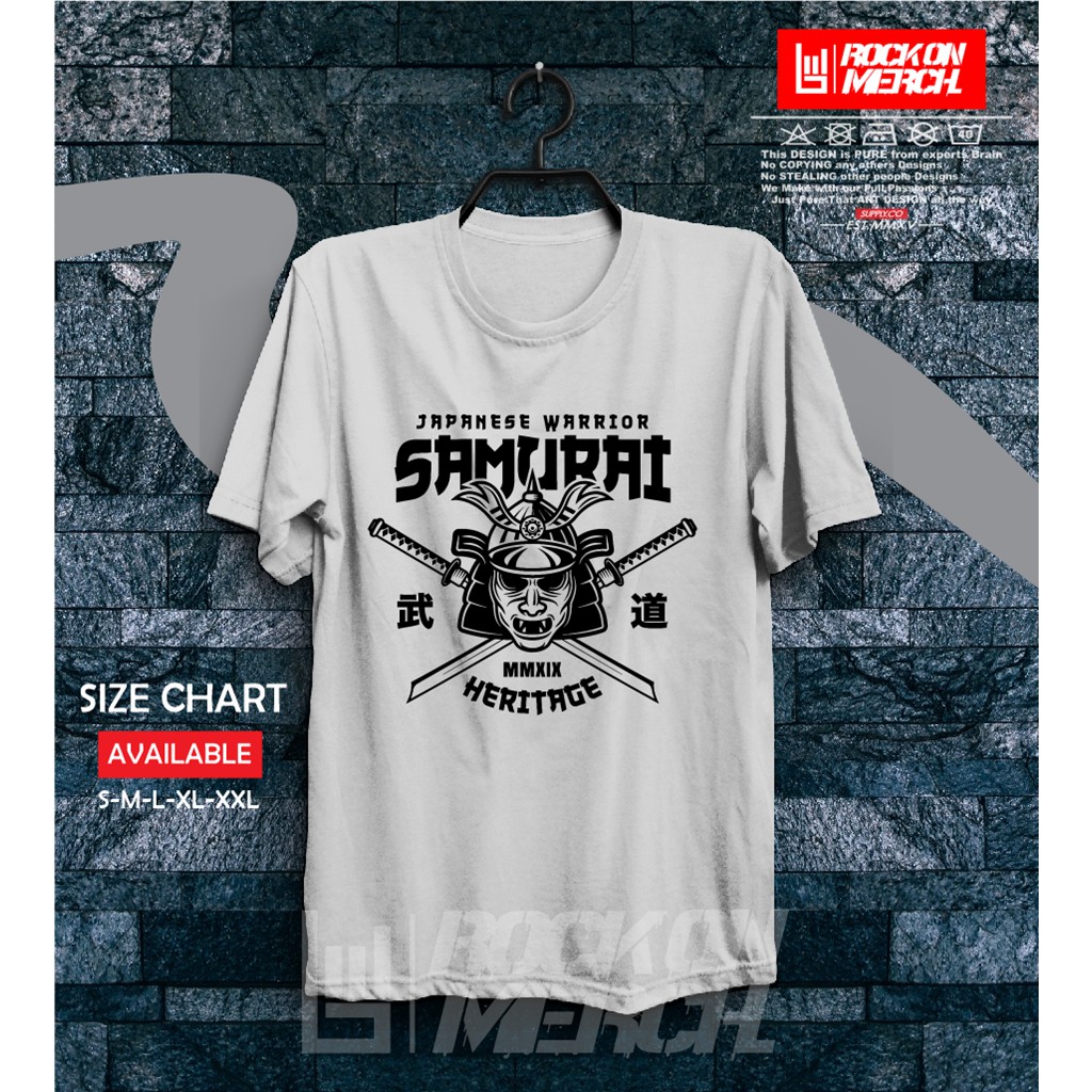 Kaos Baju Samurai Warrior V1 Kaos Anime Samurai Rock On Shopee Kaos Baju Samurai Warrior V1 Kaos Anime Samurai Rock On Shopee