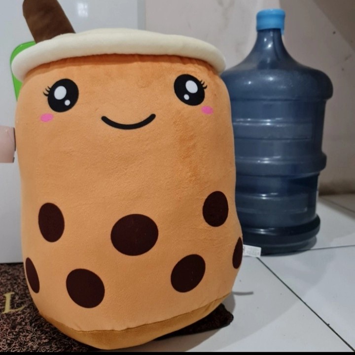 Boneka Boba Milk Tea Tinggi 45cm / Boba Bubble / Bantal Minuman