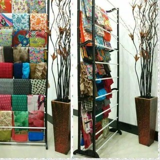 HARGA TERBAIK RAK SEPATU BESI JILBAB HIJAB KERUDUNG SELENDANG DISPLAY