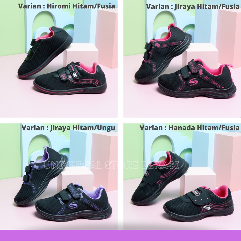 SEPATU SEKOLAH ANAK PEREMPUAN CEWEK PAUD TK SD SANTICA HANADA SNEAKERS CASUAL ANAK MURAH