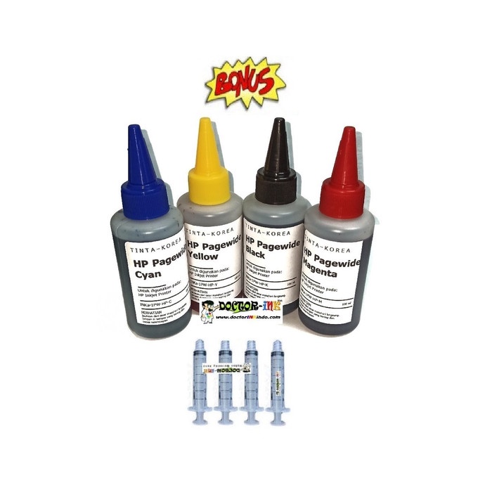 

Cantik Tinta Refill Hp Pigment Officejet 7110,7612,6100,975,950,976 (4 Warna) Hemat