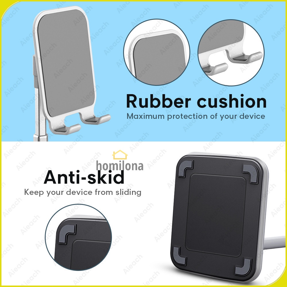 Dudukan Smartphone Stand Holder Telescopic - AIEACH K2 - Black