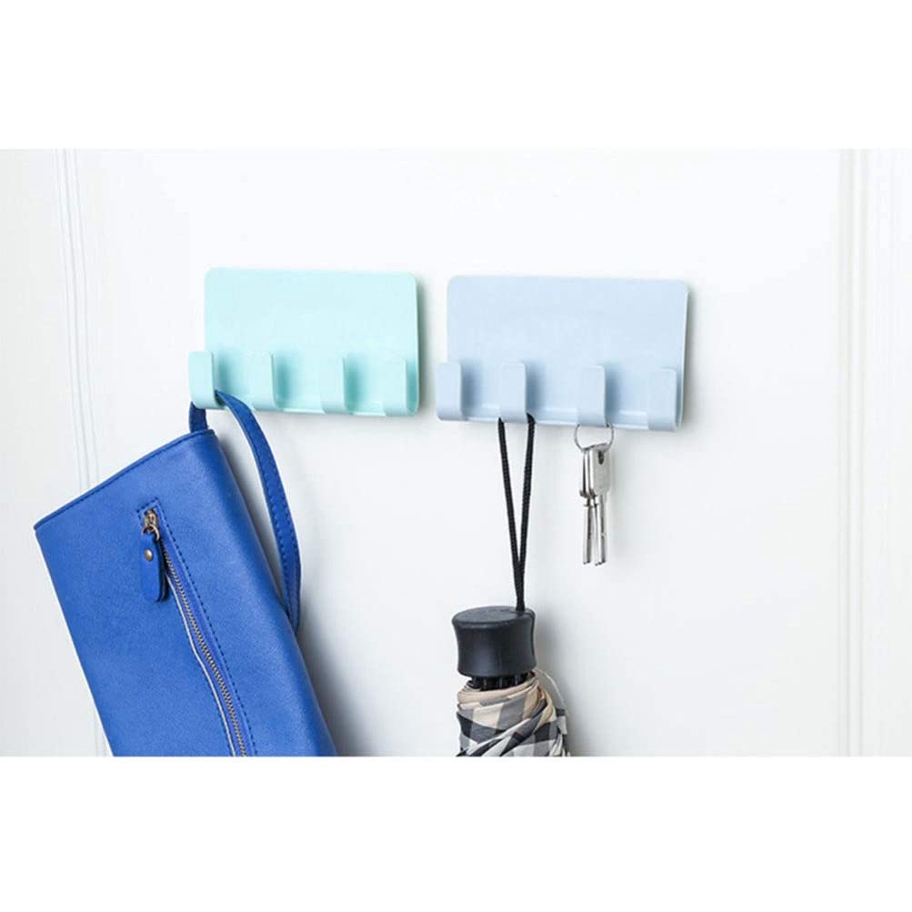 Gantungan HP Gantungan Tempel Serbaguna HP Toilet Dapur Organizer dengan 4 Hook Hanger