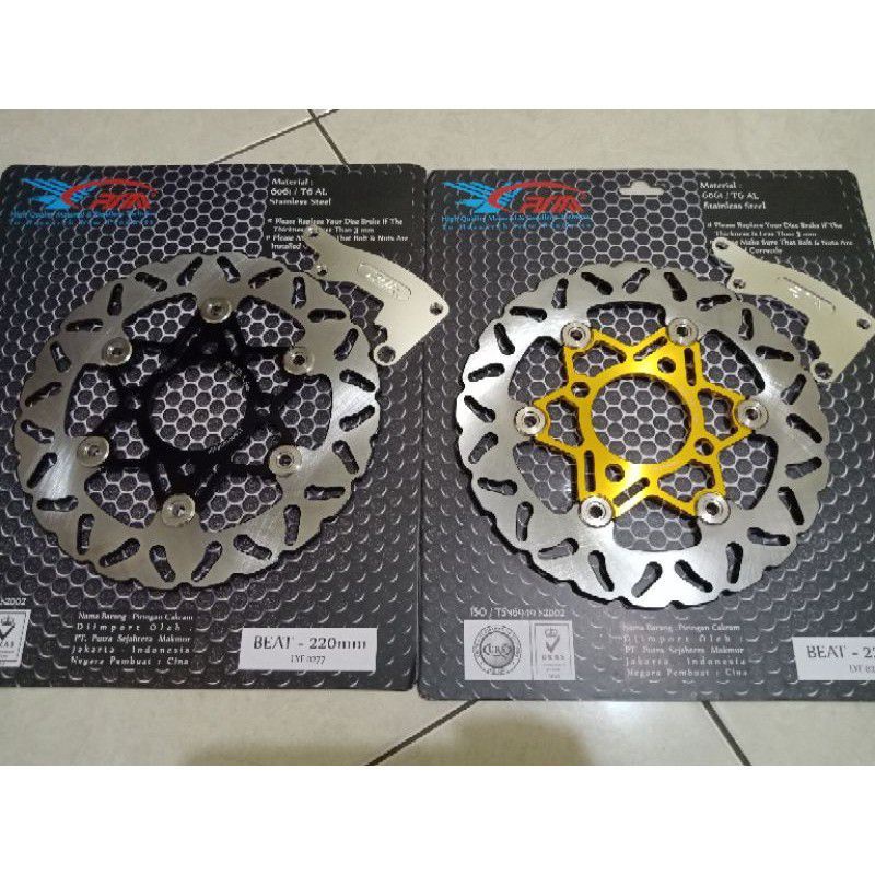 DISC PIRINGAN CAKRAM DEPAN PSM BEAT SCOOPY VARIO 125 VARIO 150 OLD  GENIOUK 220MM