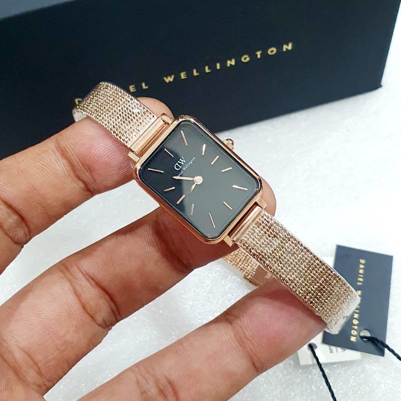 JAM TANGAN ORIGINAL QUADRO PRESSED MELROSE ROSEGOLD COD