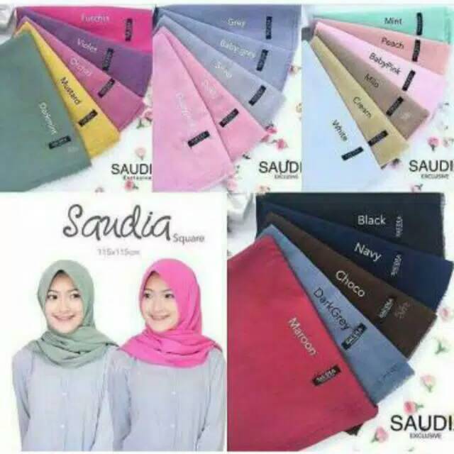 Kerudung segi empat saudia