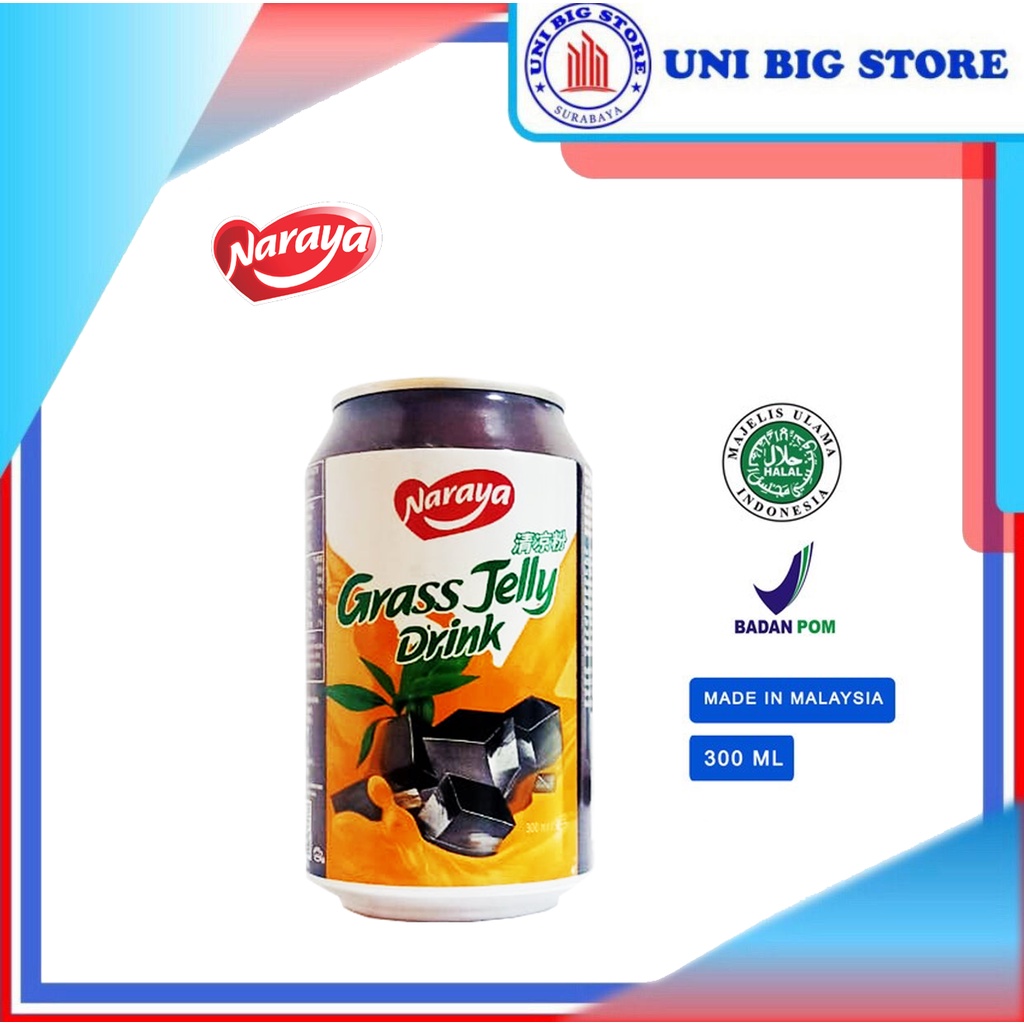 

Naraya Grass Jelly Drink Minuman Cincau Kaleng 300 ml