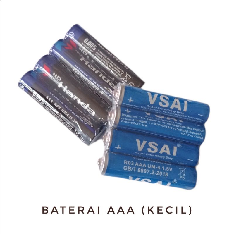 Baterai AAA A3 Kecil 1,5 Volt AFTA / DYNAMAX Batrei Murah Tahan Lama - Batrey