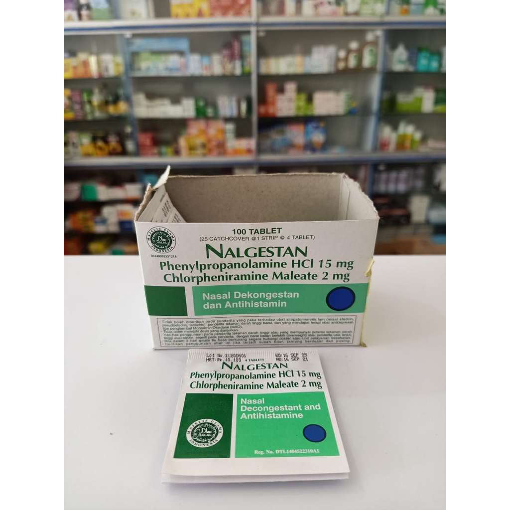 Nalgestan Tablet Flu Pilek Bersin-bersin 1 Strip 4 Tablet