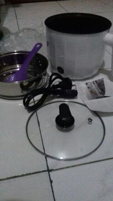 Panci Elektrik Keramik 1.8 Liter | Panci Listrik | Panci Serbaguna | Panci Kukus