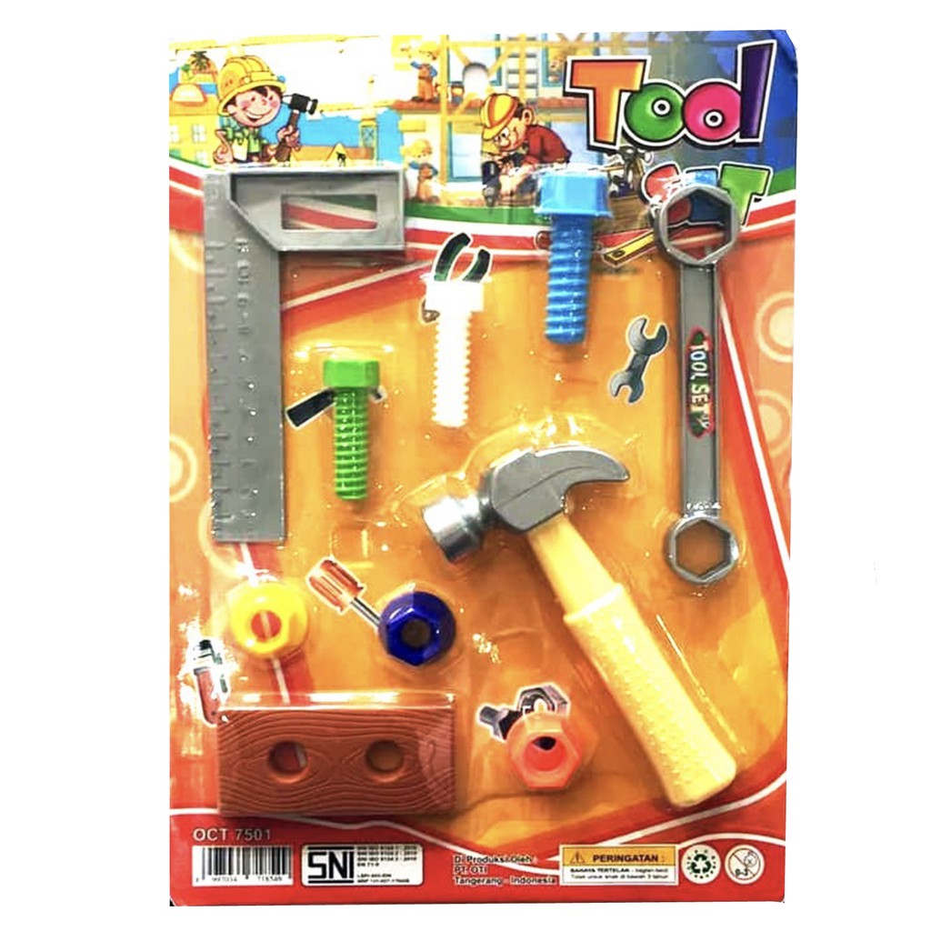 Mainan Edukasi Anak Laki Laki Tool Set OCT7501 / Mainan Tool set / Mainna Tukang Tukangan