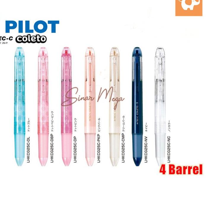 

PILOT HI-TEC-C COLETO BARREL For 4 Color PLHKCG-20C / CASE Pulpen Pena 4 Warna <