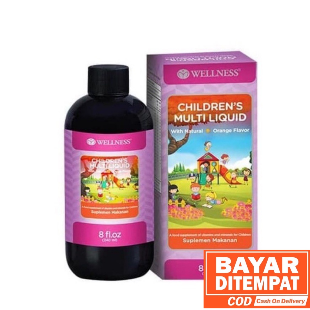 WELLNESS CHILDREN'S MULTI LIQUID 240ML - CHILDREN MULTI LIQUID VITAMIN ANAK