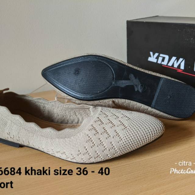 Sepatu flat import kode VV6684