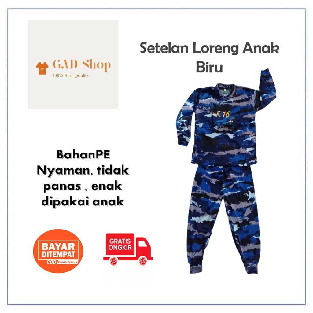 SETELAN KAOS ANAK LORENG ARMY TENTARA POLISI TACTICAL TNI HARIAN MURAH / BAJU LAKI-LAKI / PEREMPUAN