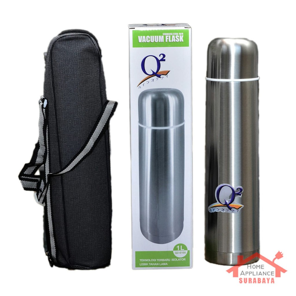 Thermos Termos Air Panas Dingin Q2-6100 / Q2 6100 Kapasitas 1 Liter 1000 Ml