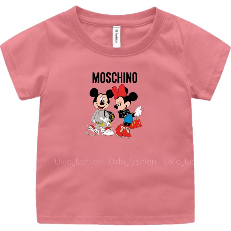 BAJU KAOS ANAK PEREMPUAN CEWEK LENGAN PENDEK MURAH IDEAL UMUR 2 3 4 5 6 7 8 9 TAHUN MOTIF MICKEYMOUSE CUTE UKURAN S M L XL