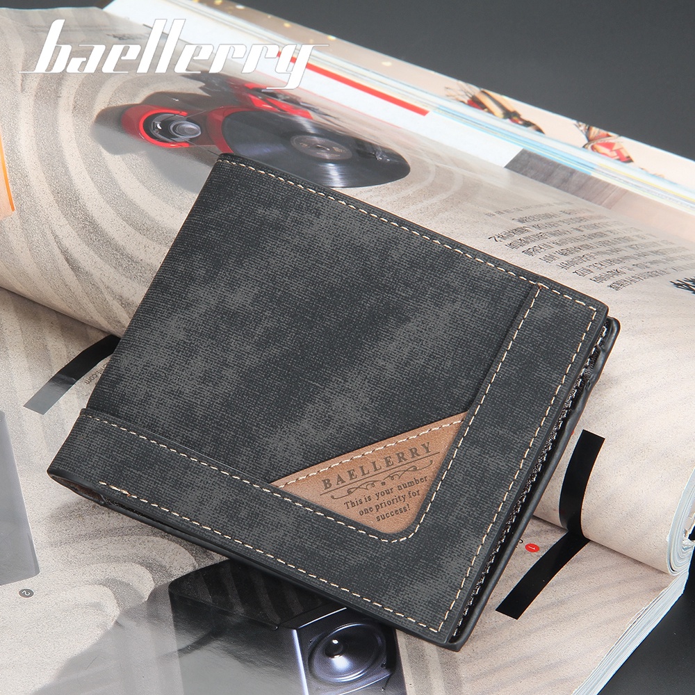 BAELLERRY DR068 Dompet Pria Bahan Kulit PU Leather Premium WATCHKITE WKOS