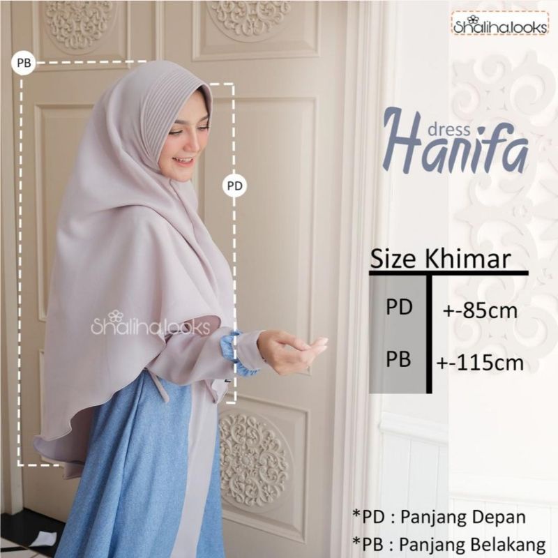 Hanifah Set by Shaliha.Looks | busui friendly | set khimar | katun madinah mix wollycrepe
