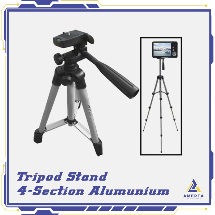 Weifeng Tripod Stand 4-Section Aluminium with Brace Original