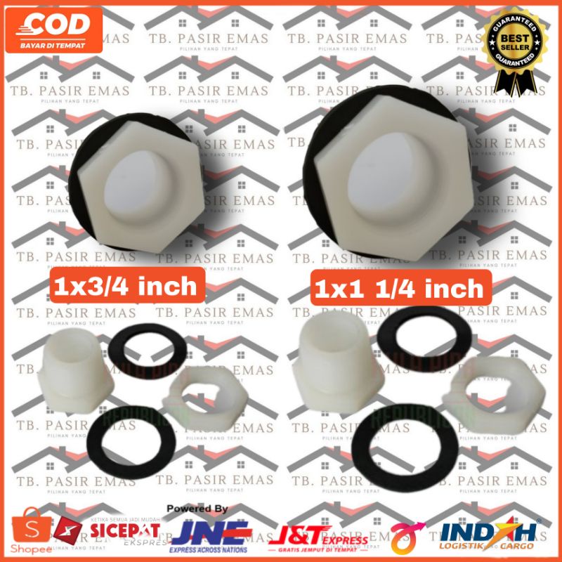 COD Termurah VLOK RING TOREN 1 x 3-4 FITTING PVC PUTIH - VERLOP - VLOK RING TOREN 1 Vlok Ring Torren