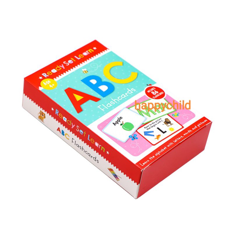 original 86 pcs ABC flash card buku anak buku impor happychild