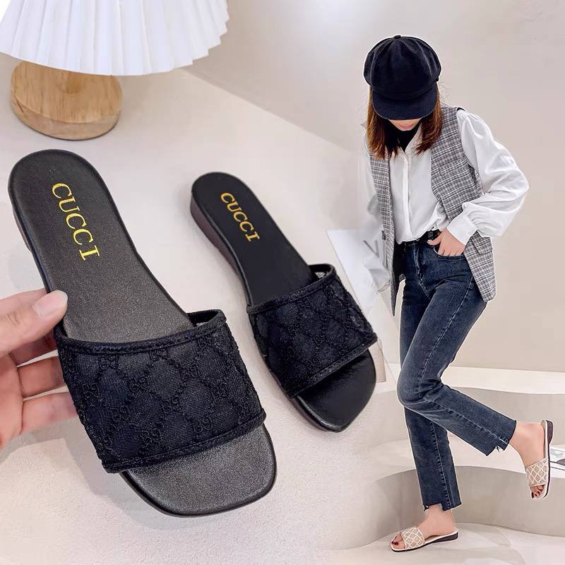 DDS1028 Sandal Wanita Murah Flat Sendal Kekinian