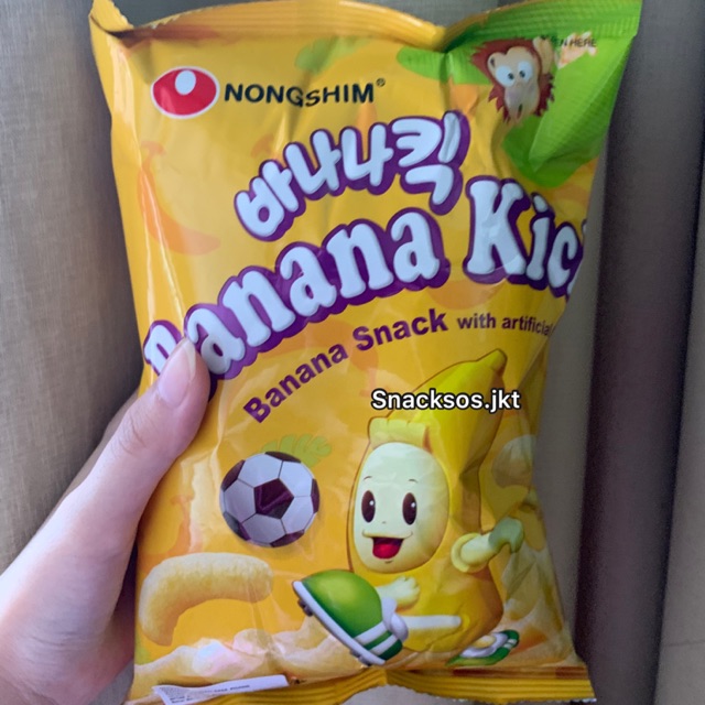 

Nongshim BANANA SNACK KICK - KOREAN SNACK - MAKANAN RINGAN KOREA