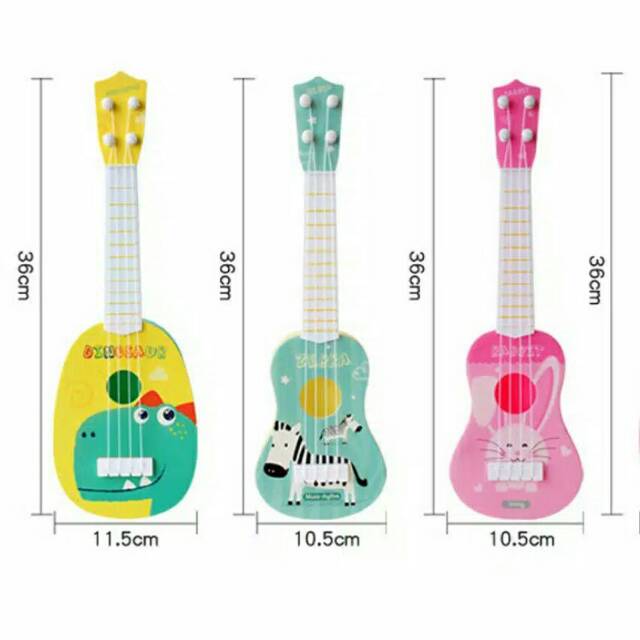 Gitar dinosaurus Rabbit kelinci bunny dino/ gitar anak / okulele anak