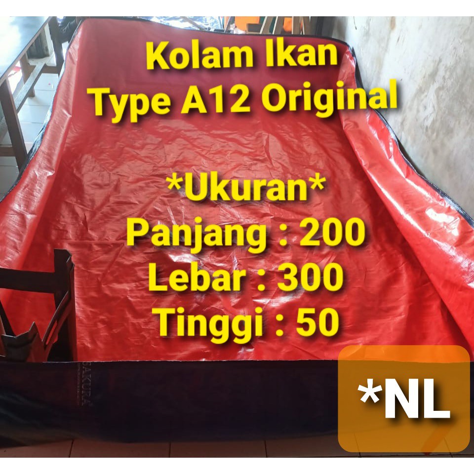 TERPAL KOLAM 300X200X50 TERPAL KOLAM IKAN A12 KOREA SUPER