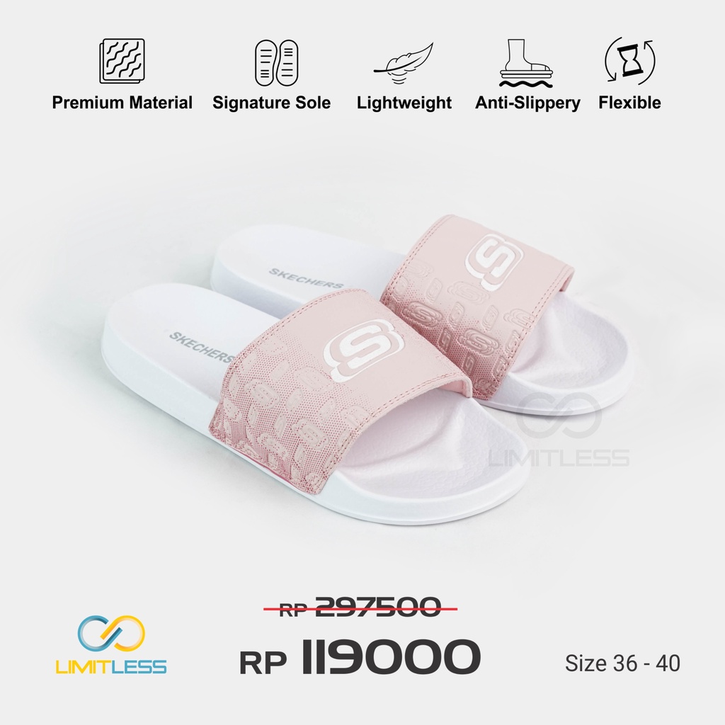 Zerolimit - Sandal Slip On Cewek Hits Sandal Slop Wanita Nyaman Kekinian Sendal Selop Cewek Eva Empuk