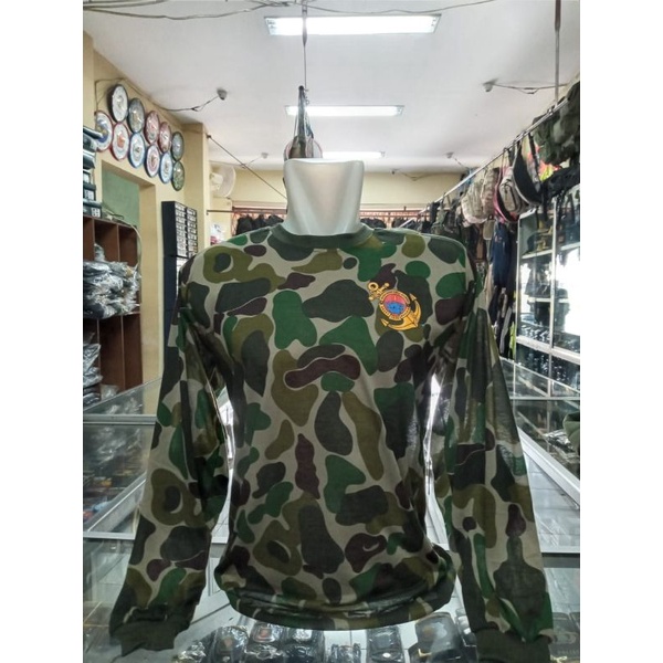 kaos bantalan marinir kko jangkar | Kaos marinir loreng kko sablon dada kiri jangkar | Kaos penembak