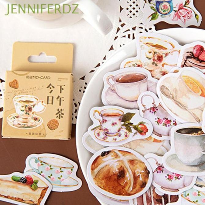 

JD510 46pcs set Stiker Desain Kue Kopi Teh Untuk Alat Tulis Sekolah