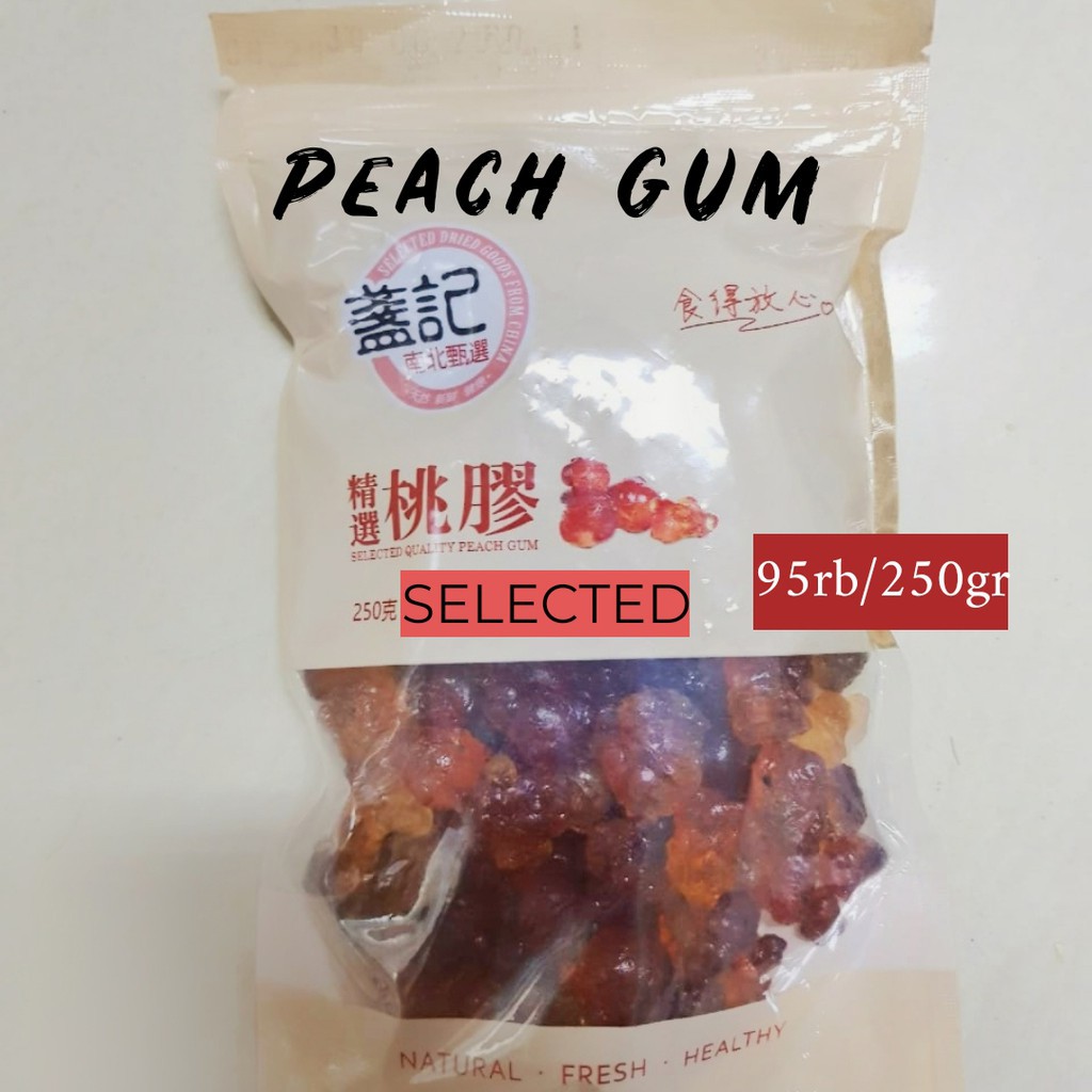 

promo Peach Gum / Tao Jiao (PREMIUM) Grade A+ 250 gr