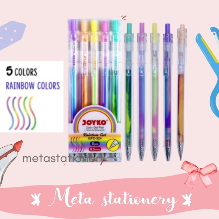 

Gaya Color Pen Gel Gpc-324 Joyko Bergaransi