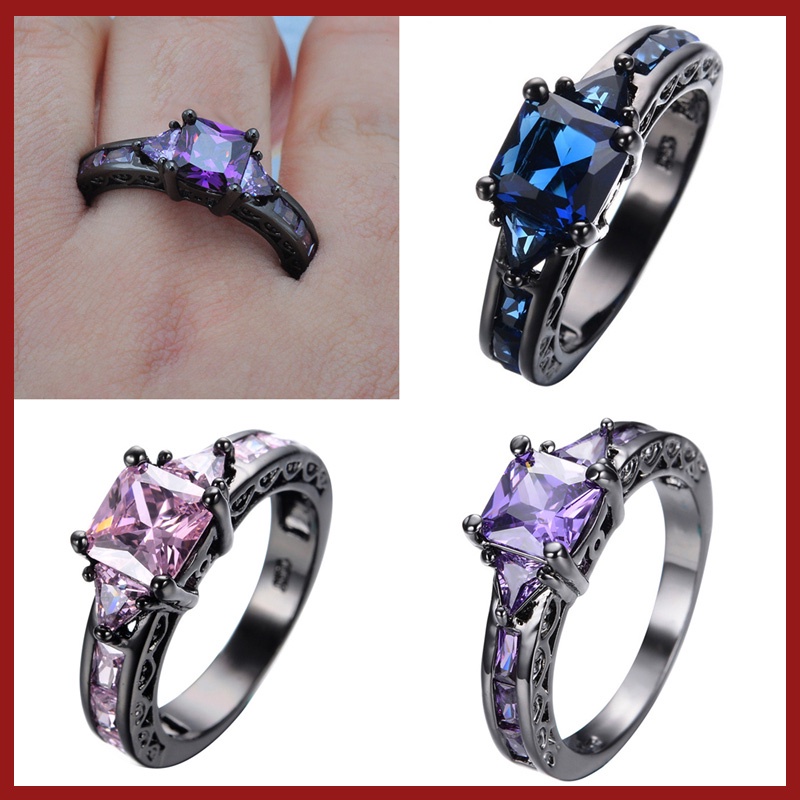 Cincin Zircon Gaya Elegan Untuk Wanita