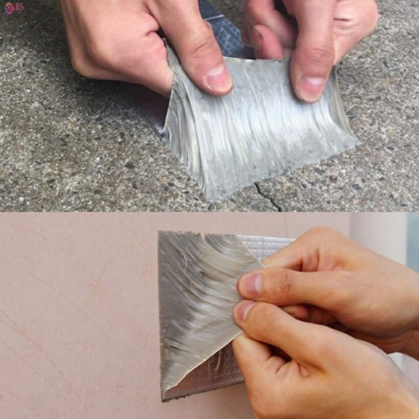 Lakban Anti Bocor Anti Air Aluminium Foil Butyl 10 Cm x 5 M Lem Talang Tambal Atap Rumah