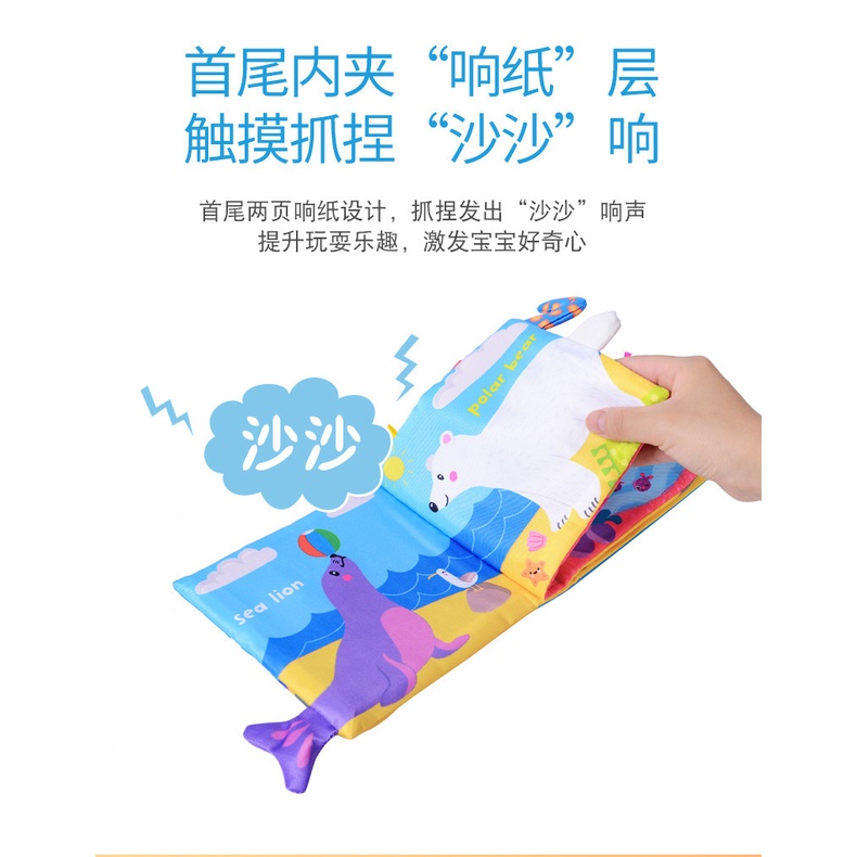 [BIG SALE] Tails SoftBook Buku Bantal Bayi Mainan Buku Kain Edukasi Bayi