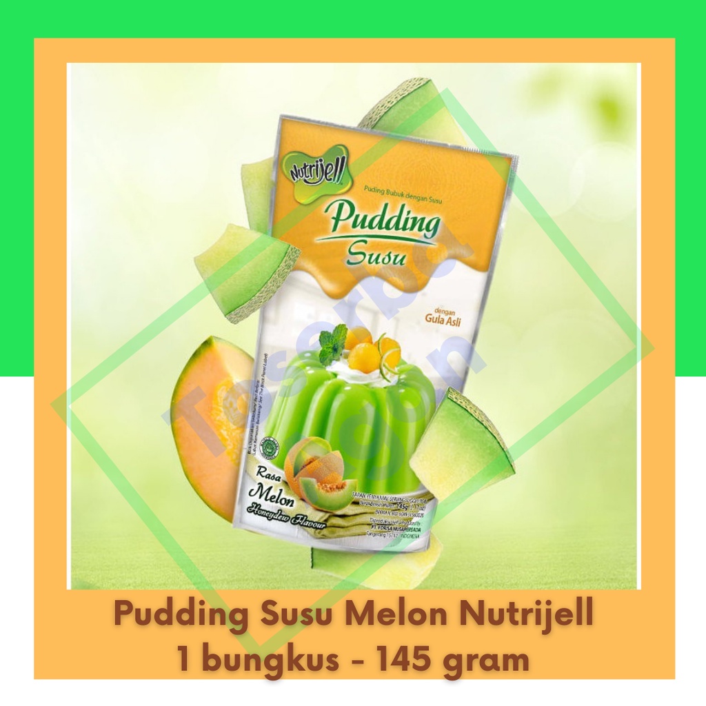 Pudding Susu Nutrijell - Rasa Melon