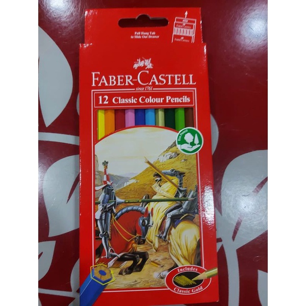 

Pensil Warna Colour Pencil Faber Castell 12 Warna Panjang Original