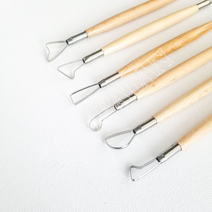 

(TERLARIS) Alat Butsir Clay Kawat set isi 6 V-TEC E0026-6/8 / Pottery Tool
