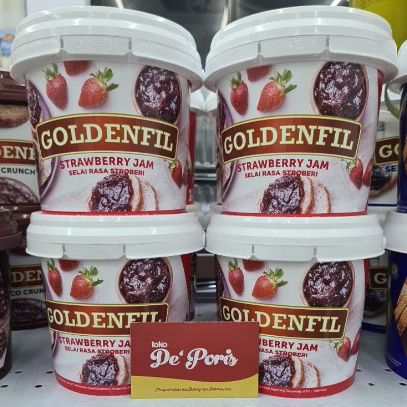 

Goldenfil 1kg selai strawberry / Strawberry jam
