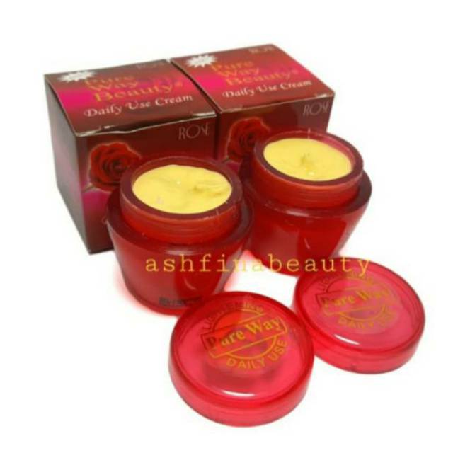 CREAM ROSE PURE WAY BEAUTY LIGHTENING BPOM