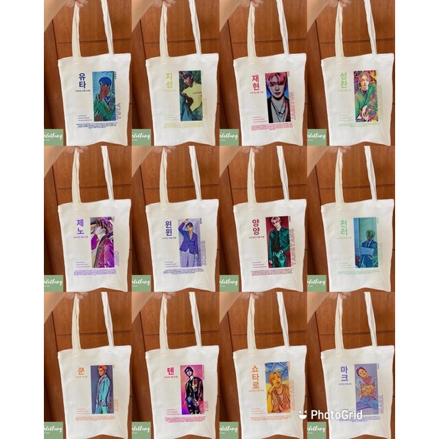 Fitin.id-Tote Bag Canvas dan Rajut Wanita Pria NCT  -NEO CULTURE TECHNOLOGY VOL 1 PART 1