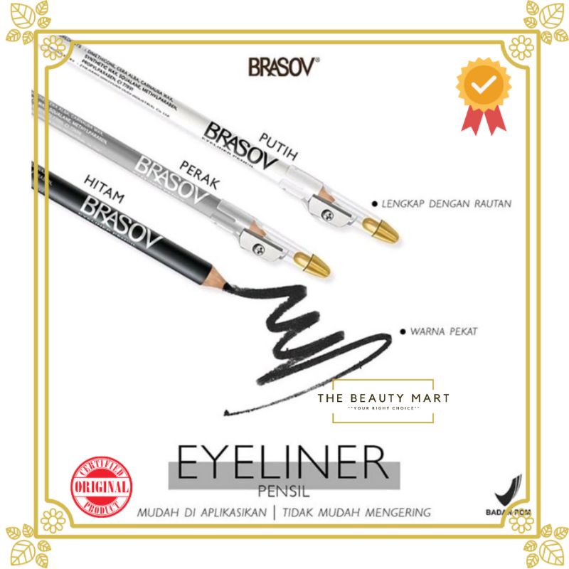 BRASOV Eyeliner Pencil | Pensil Eyeliner