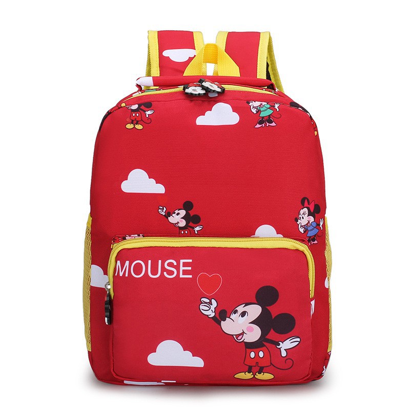 Tas Ransel Perempuan Tas Sekolah Anak  Tas Mickey Mouse Backpack Multifungsi