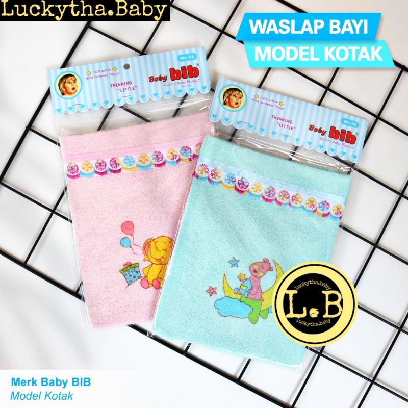 baby bib_waslap mandi bayi bib kotak halus dan lembut berkualitas SNI/ waslap bib kotak